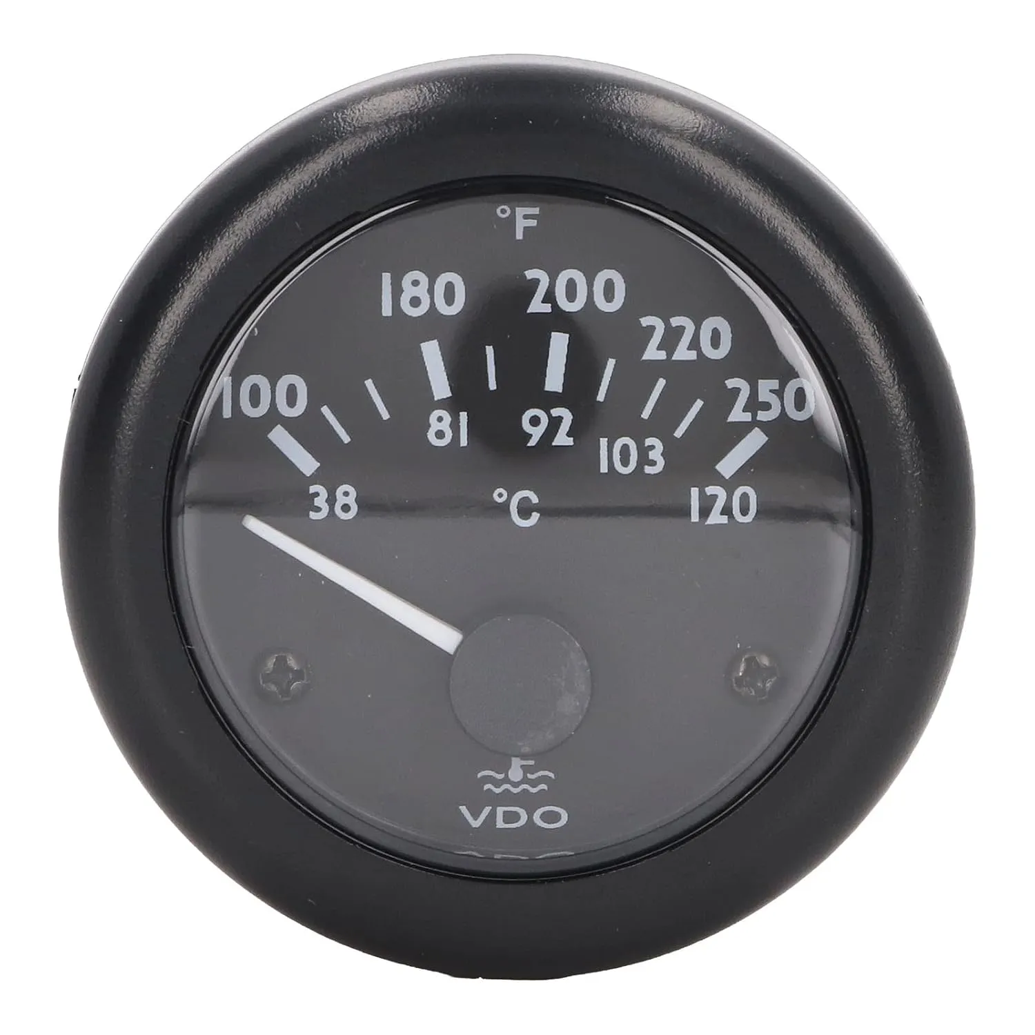 HighAccuracy Engine Water Ature Vdo 52Mm Water Temp 2 Inch Automotive Instrument Engine Water Temperature Automotive Engine Oil Water Temperature (12V)