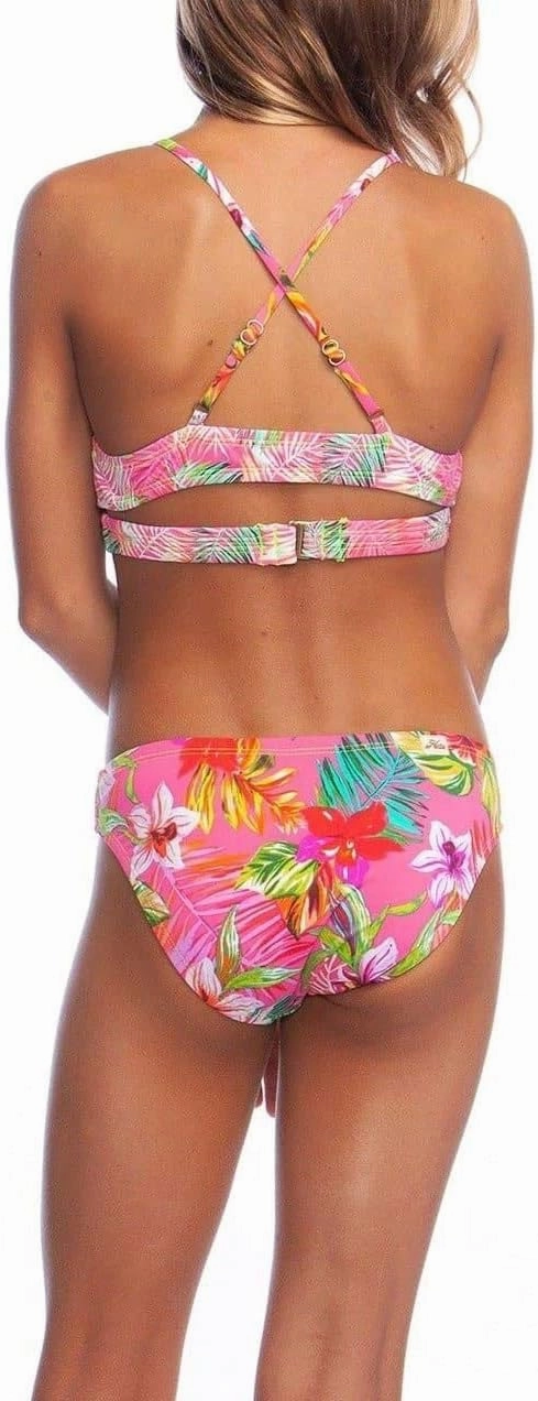 Hobie Girls' Wrap Bikini Top and Hipster Bottom Swimsuit Set