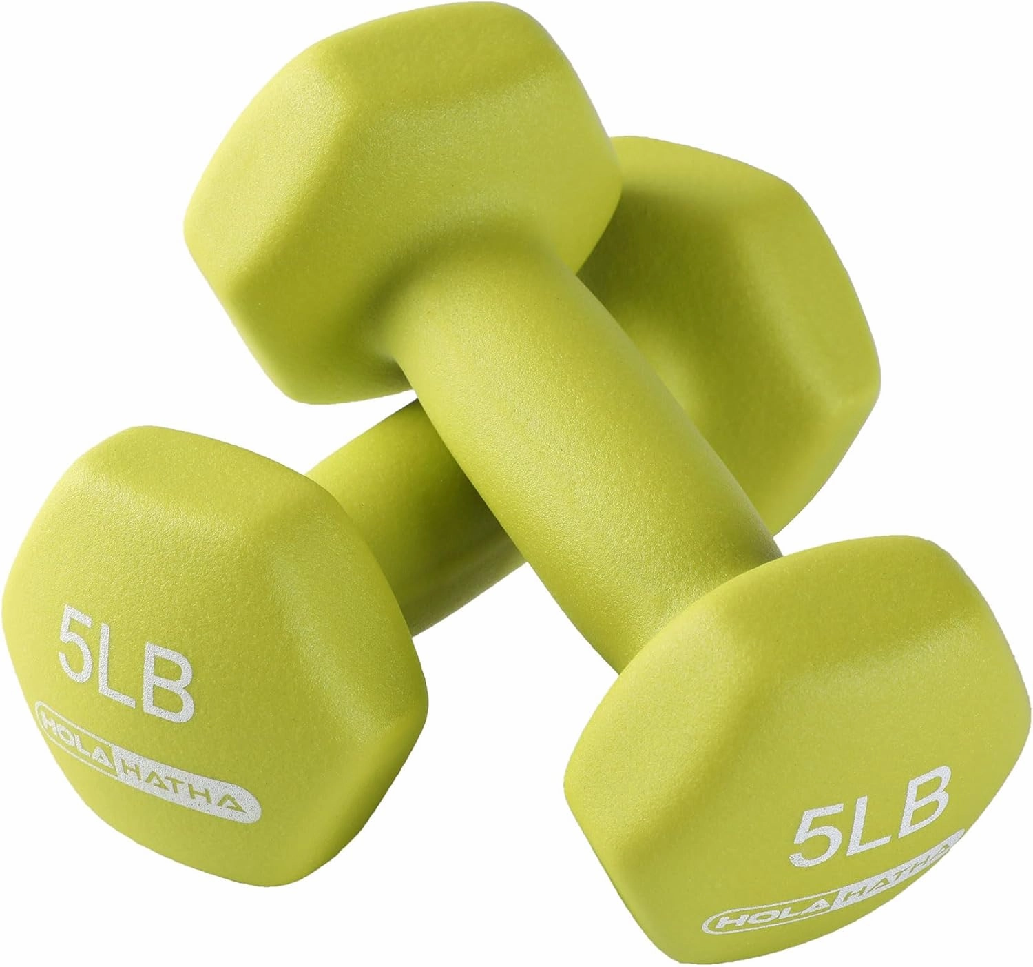 HolaHatha Neoprene Dumbbell Free Hand Weight Set with Rack, Ideal for Home Exercises to Gain Tone and Definition