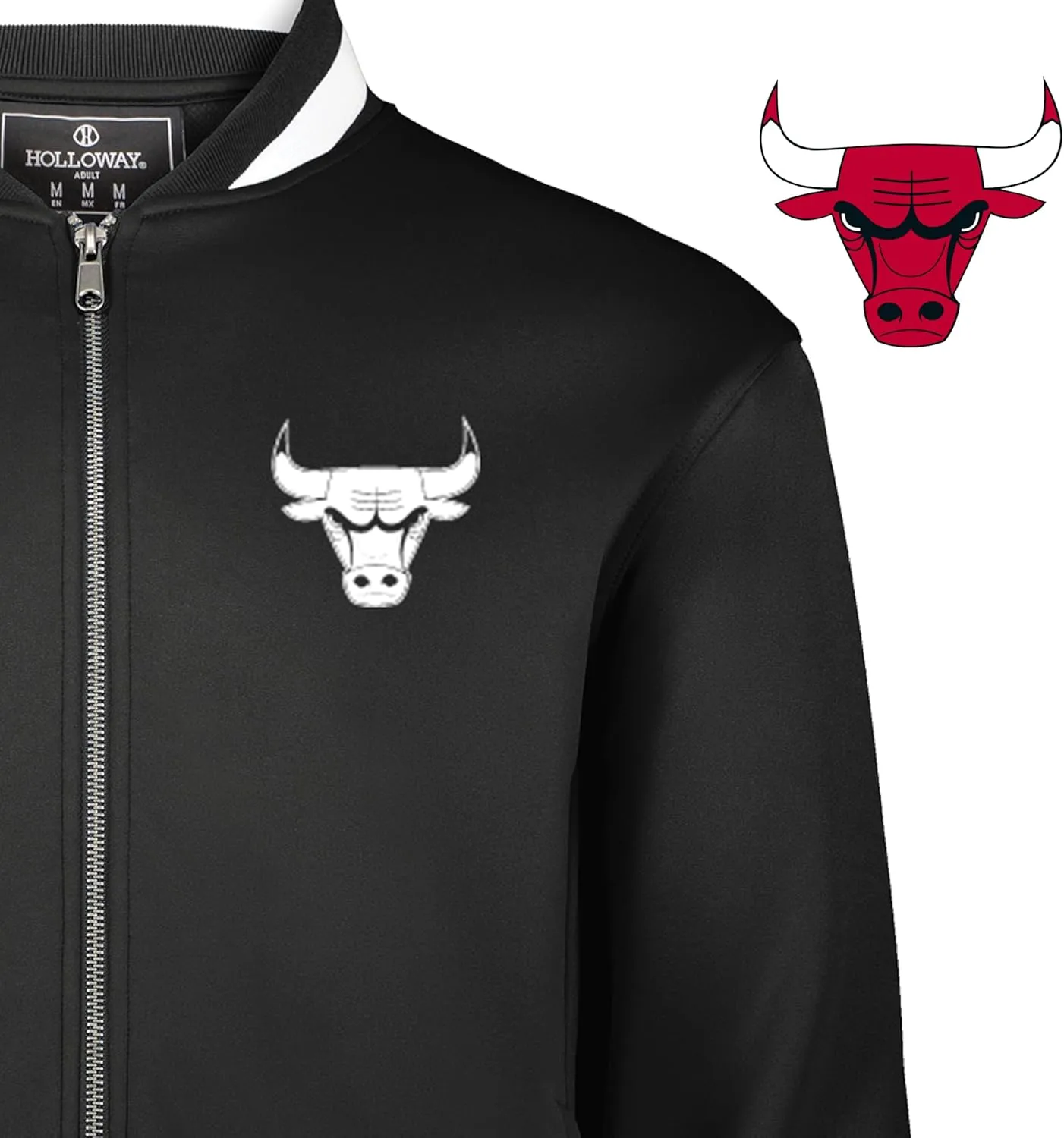 Holloway NBA Full Zip Jacket - Lightweight Basketball Apparel, Sports Jacket, Team Colors, Athletic Outerwear