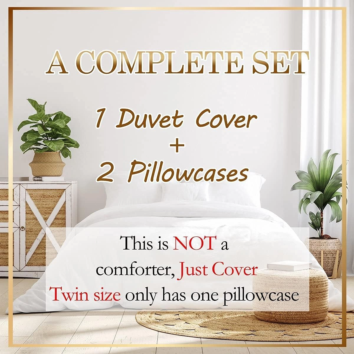 Homewish Wild Elephant Bedding Set Twin Size,Golden Crown Print 3D Wildlife Comforter Cover Set for Kids Girls,African Tropical Animal Print Black Bedding Quilt Cover Set Bedroom Decor, 2 Pcs