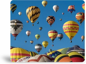 Hot Air Balloon Suncatcher Window Panel, Sunlit Splendor Freedom of Balloon Flight, Beautiful Window Display for Kids of All Ages, Similar to Stained Glass Art, 9 x11 inches