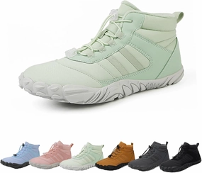 Hrtesus Hike Winter Barefoot Shoes Women Men, Winter Footwear Boots Wide Toe Non-Slip Highly Elastic Sneakers