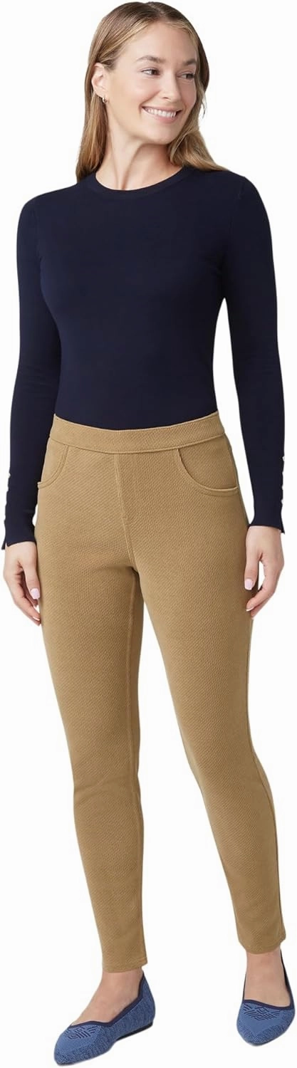 HUE Women's Soft Twill Jean Style Leggings