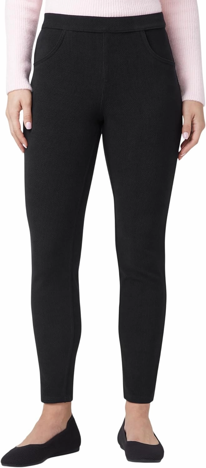 HUE Women's Soft Twill Jean Style Leggings
