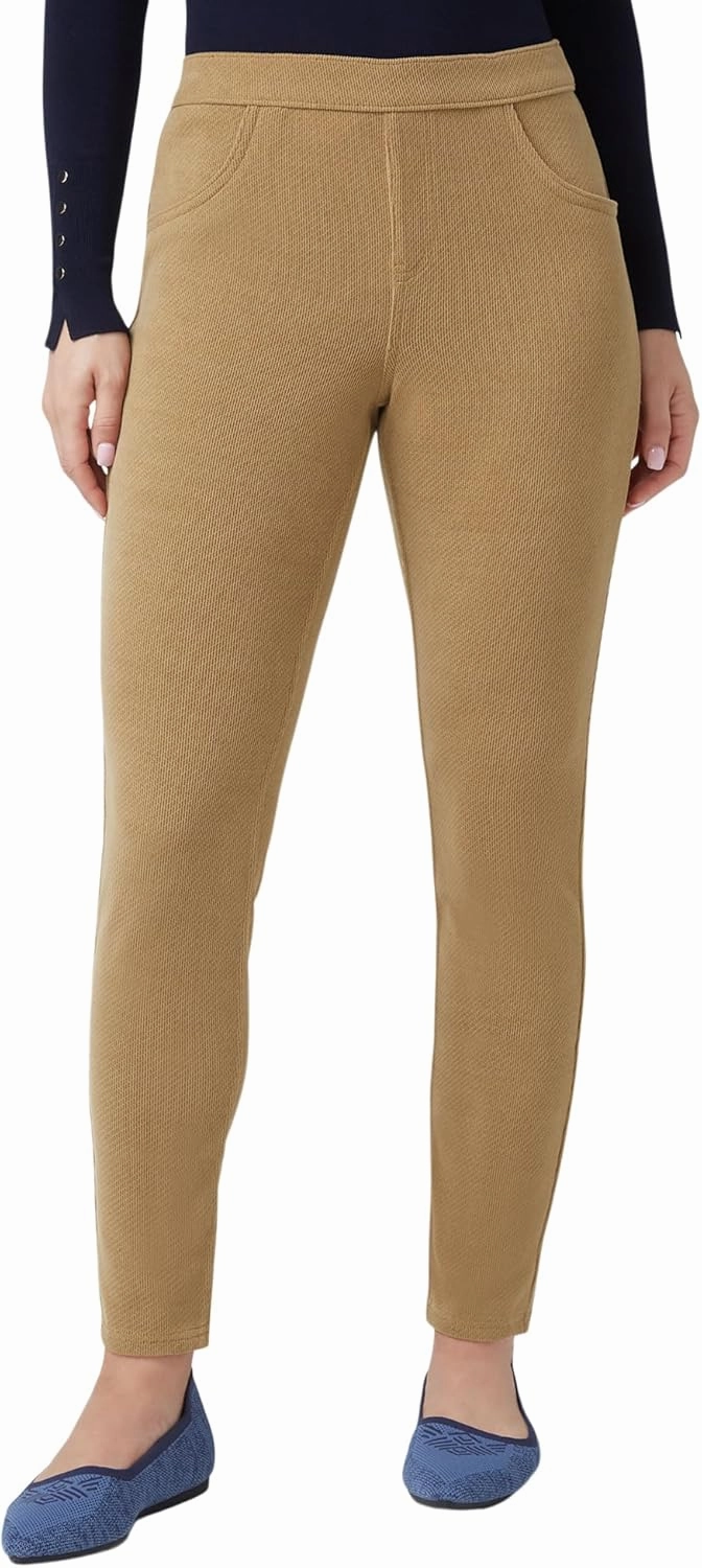 HUE Women's Soft Twill Jean Style Leggings
