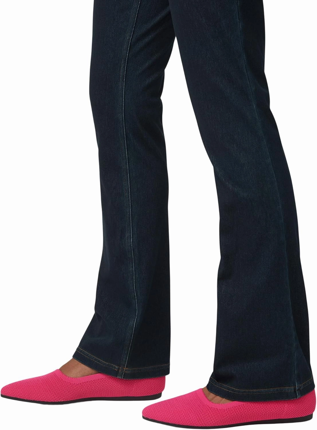 HUE Women's Ultra Soft High Waist Denim Baby Bootcut Leggings