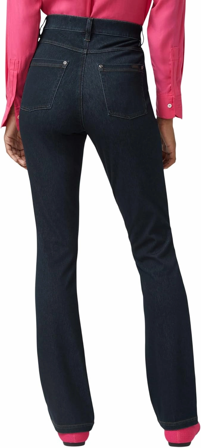 HUE Women's Ultra Soft High Waist Denim Baby Bootcut Leggings