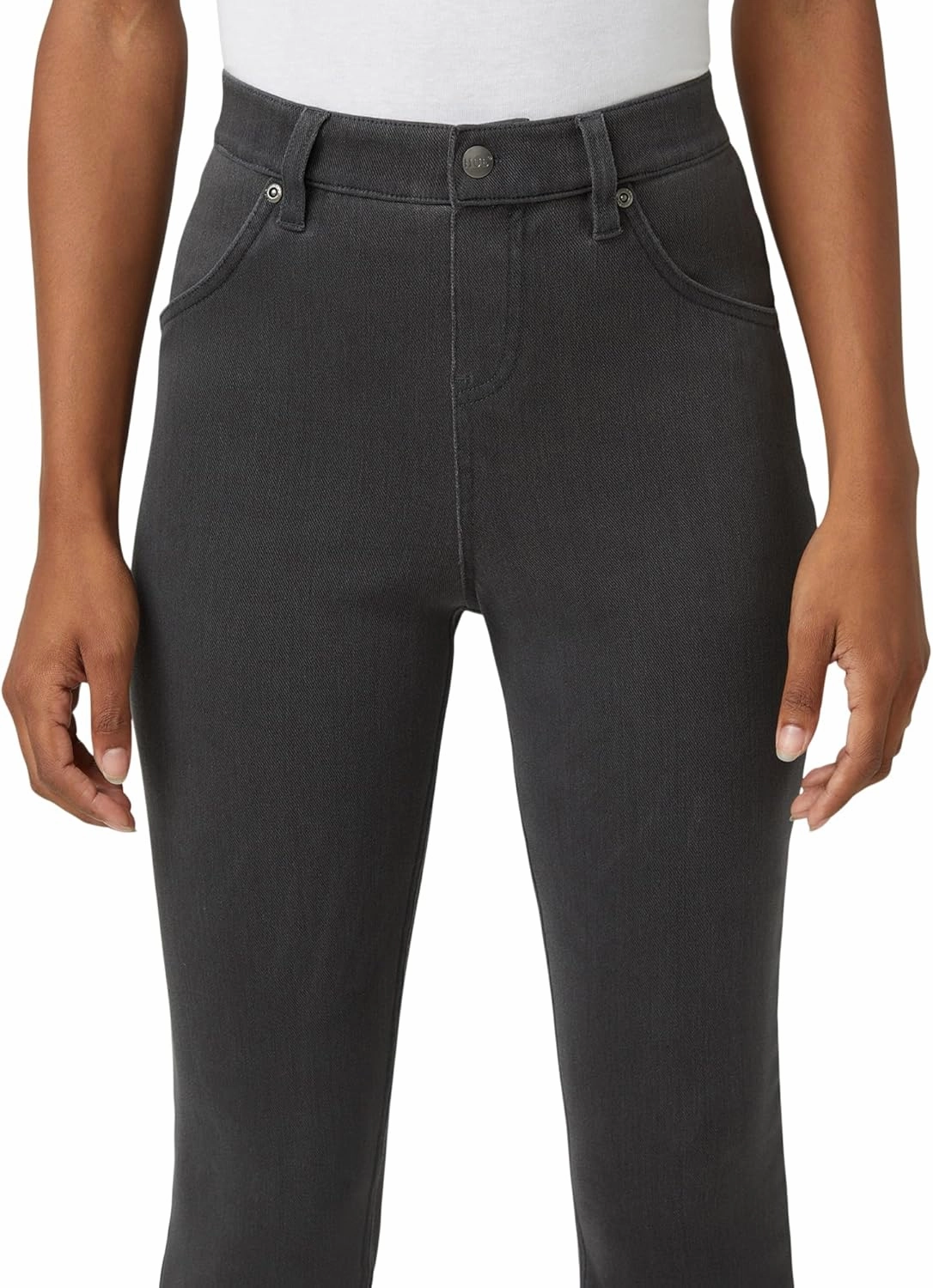 HUE Women's Ultra Soft High Waist Denim Baby Bootcut Leggings