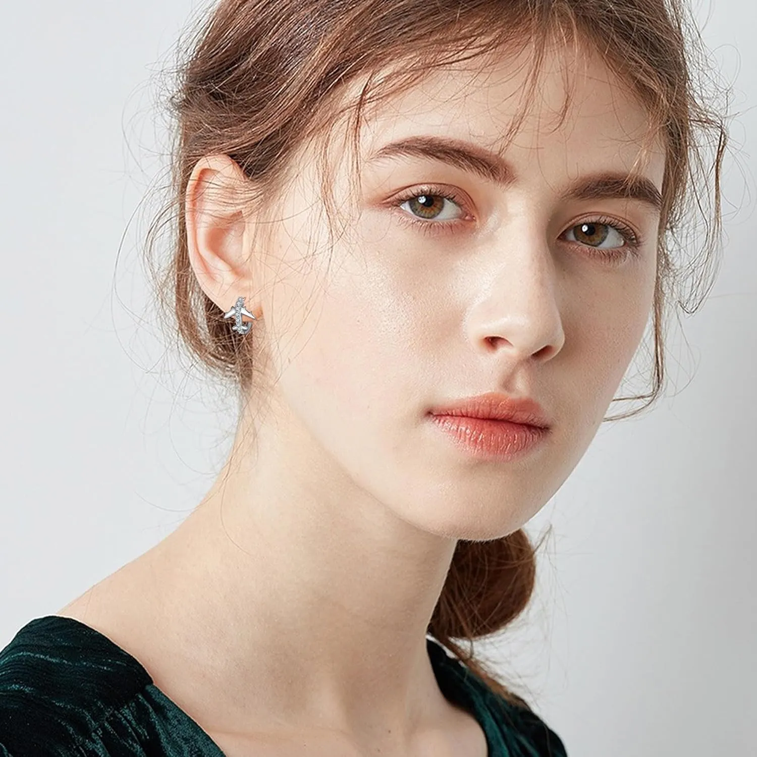 Huggie Hoop Earrings Sterling Silver Baseball/Celtic Knot Earrings Softball Irish Celtic Jewelry Gifts for Women