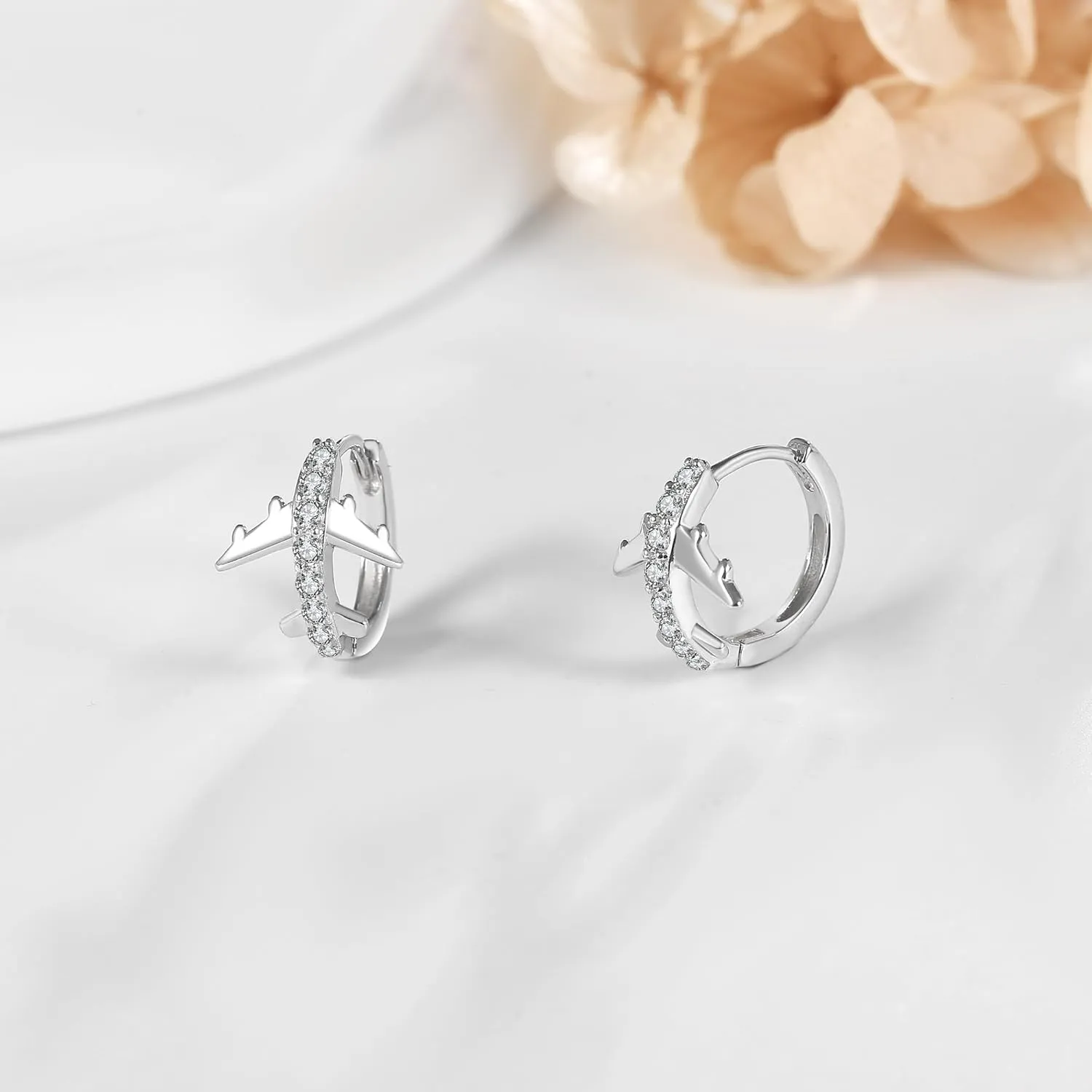 Huggie Hoop Earrings Sterling Silver Baseball/Celtic Knot Earrings Softball Irish Celtic Jewelry Gifts for Women