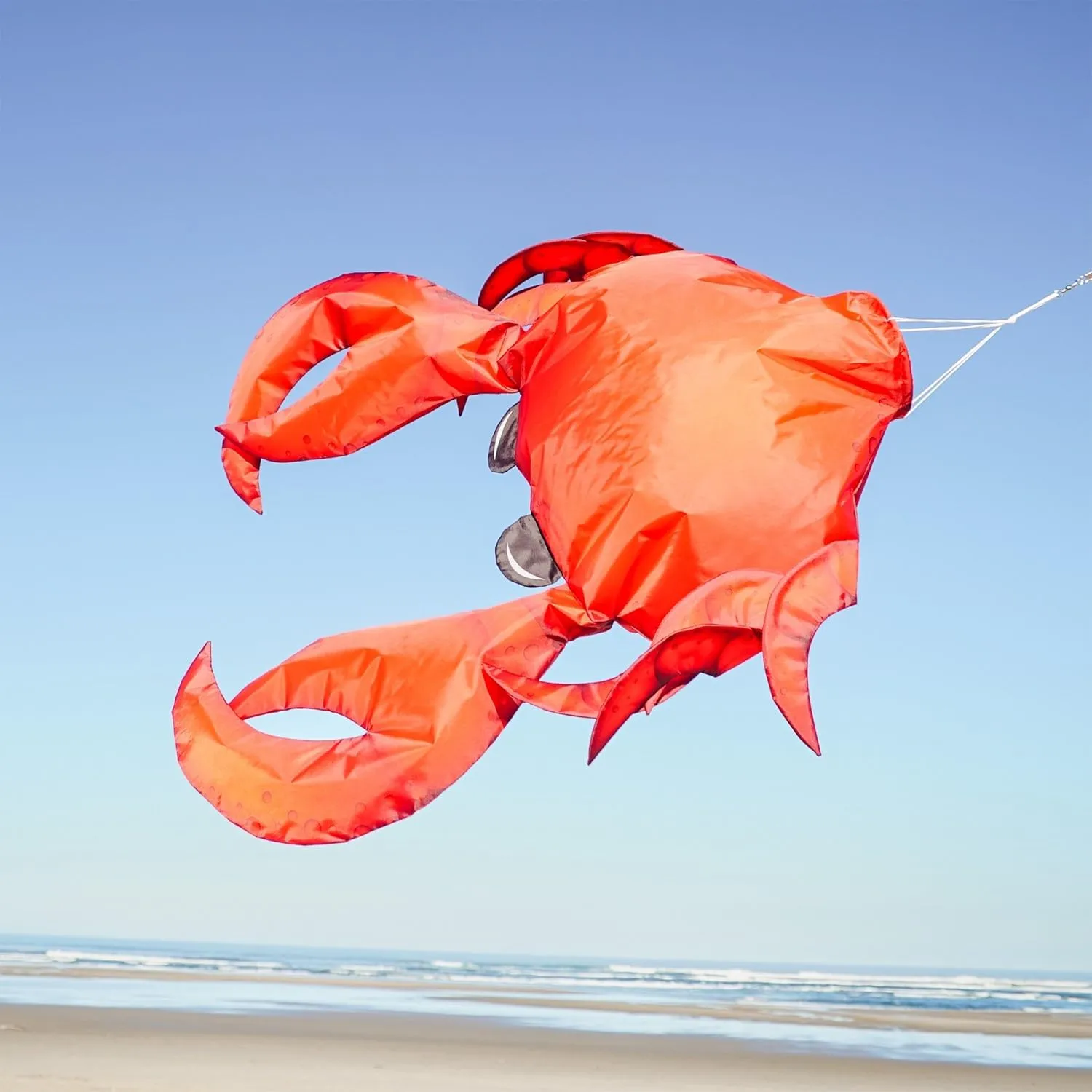 In the Breeze 5248 — 40-inch Realistic Crab 3D Windsock — Realistic Sea Life Windsock for Homes, Gardens, Restaurants