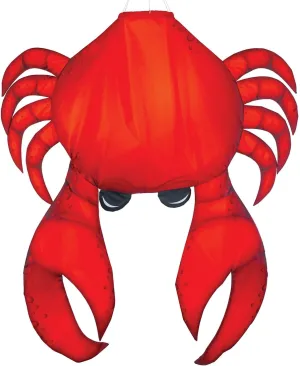 In the Breeze 5248 — 40-inch Realistic Crab 3D Windsock — Realistic Sea Life Windsock for Homes, Gardens, Restaurants