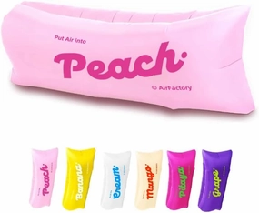 Inflatable Lounger Air Sofa Lightweight Easy to Set Up Colorful for photo Taking Suitable for Hiking Picnics Outdoor Music Festivals & Backyard (Pink-01)