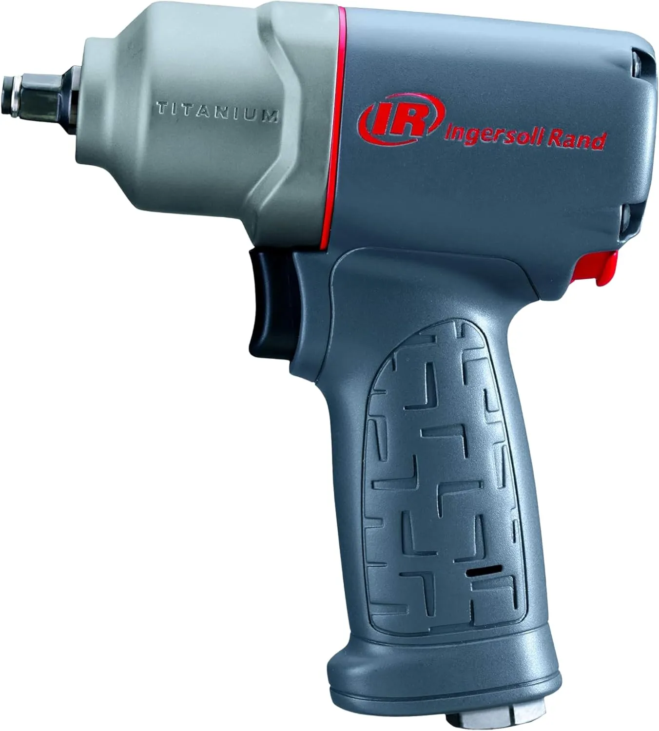 Ingersoll Rand 2115TiMAX 3/8" Air Impact Wrench, 300 ft-lbs Torque, Titanium Hammer Case, Friction Ring Retainer, Pistol