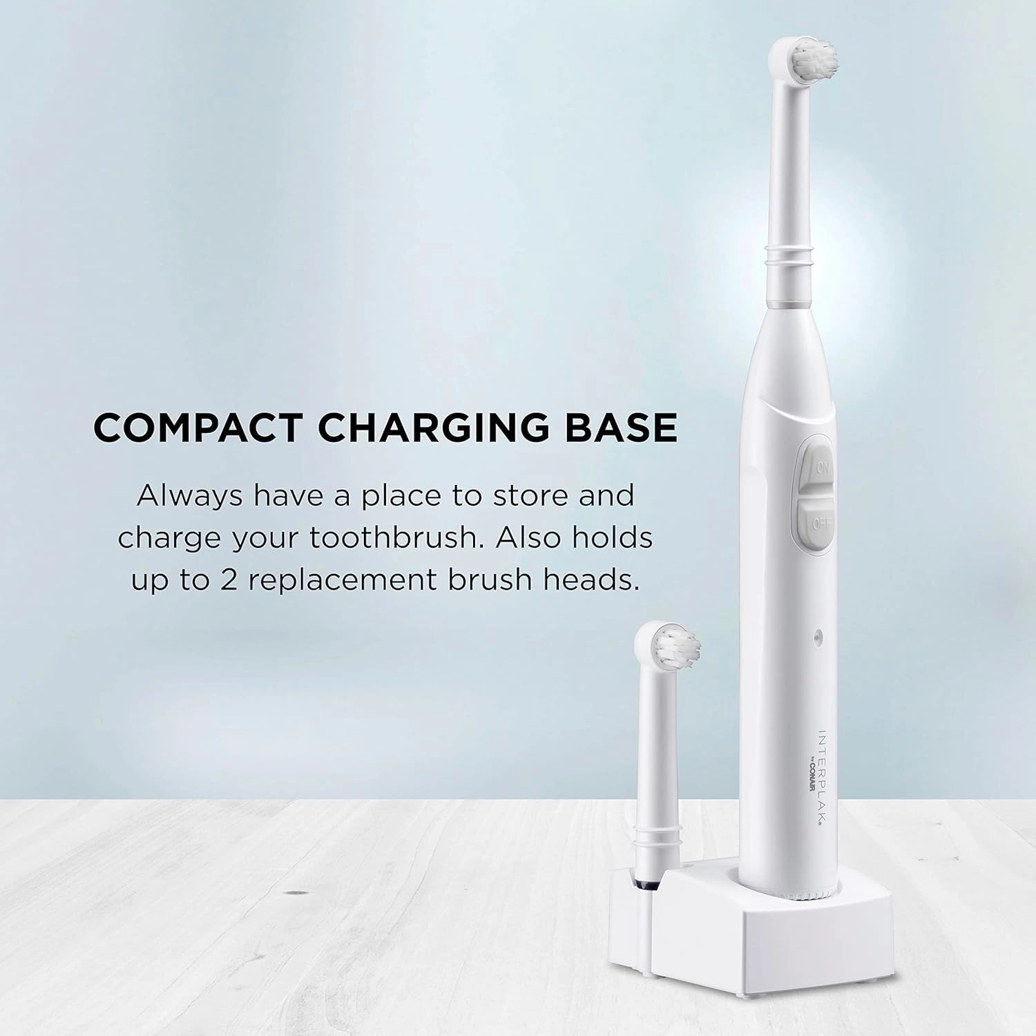 Interplak by Conair Opti-Clean Cordless Rechargeable Toothbrush Power Plaque Remover, Color May Vary