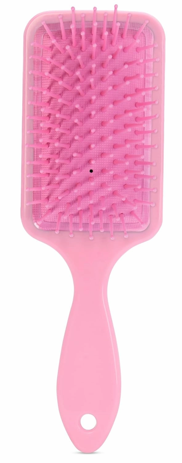 iscream Sprinkle Sparkle 9" Nylon Bristle Brush for Wet or Dry Hair with Shiny Embellishments