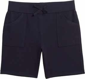 IZOD Girls School Uniform Sensory-Friendly Pull-on Short,Soft Fabric with Elastic Waist&Drawstring, Tagless, Flattened Seams