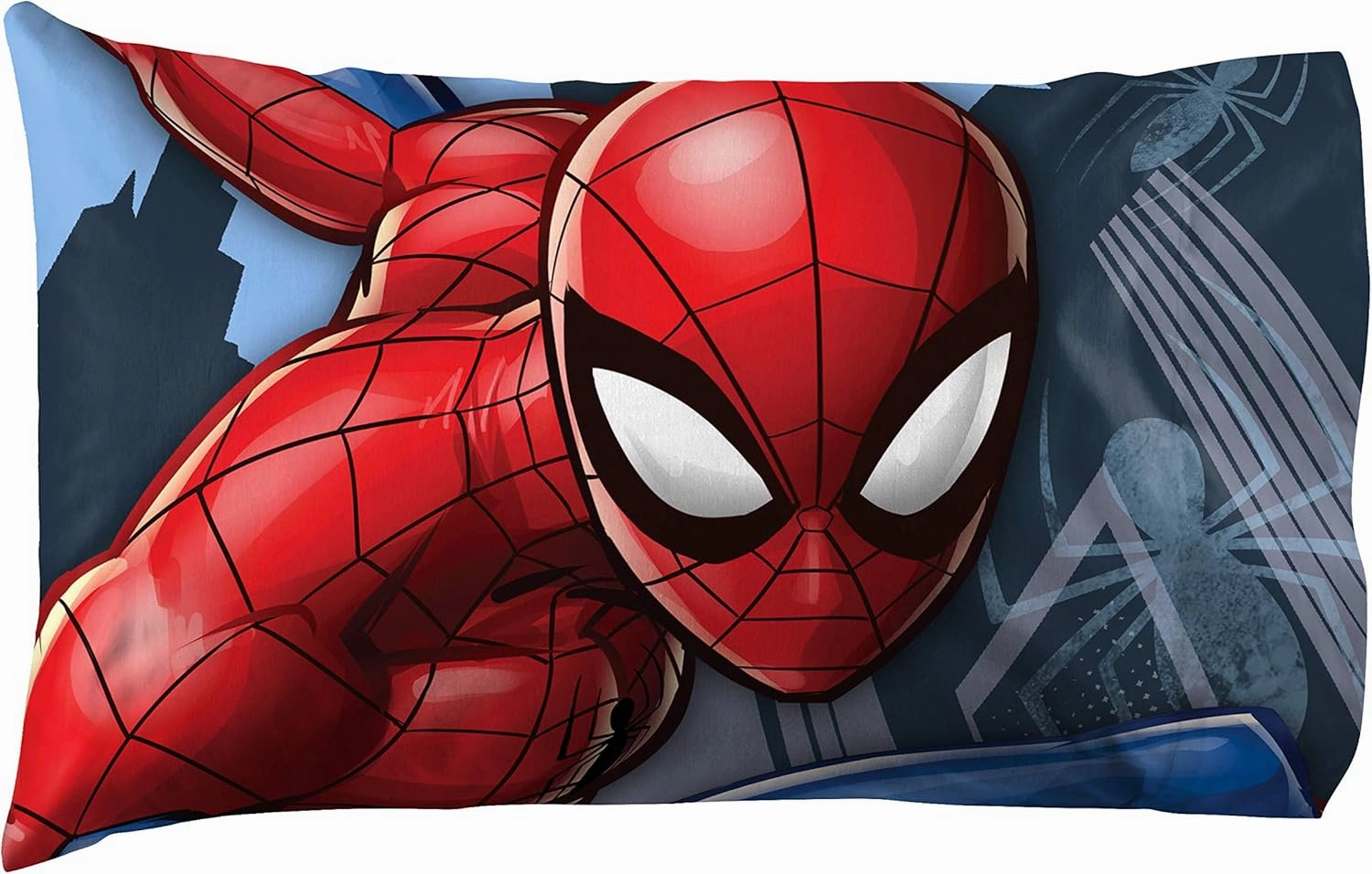 Jay Franco Marvel Spiderman Crawl Full Sheet Set - 4 Piece Set Super Soft and Cozy Kid’s Bedding - Fade Resistant Microfiber Sheets (Official Marvel Product)