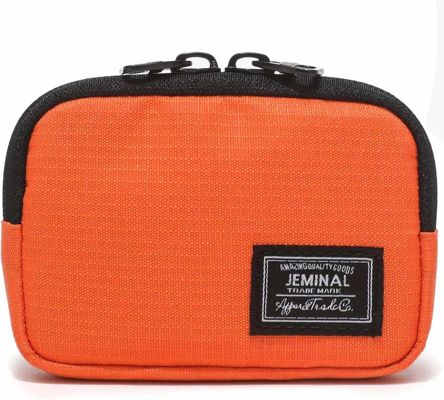 JEMINAL Lanyard Travel Little Coin Purse Pouch Fit for Men & Women & Boys & Girl: Change & Cards & Cash Dual Zip Travel Wallet with Keychain - Men's Detachable Nylon Essentials Change Pouch Purse