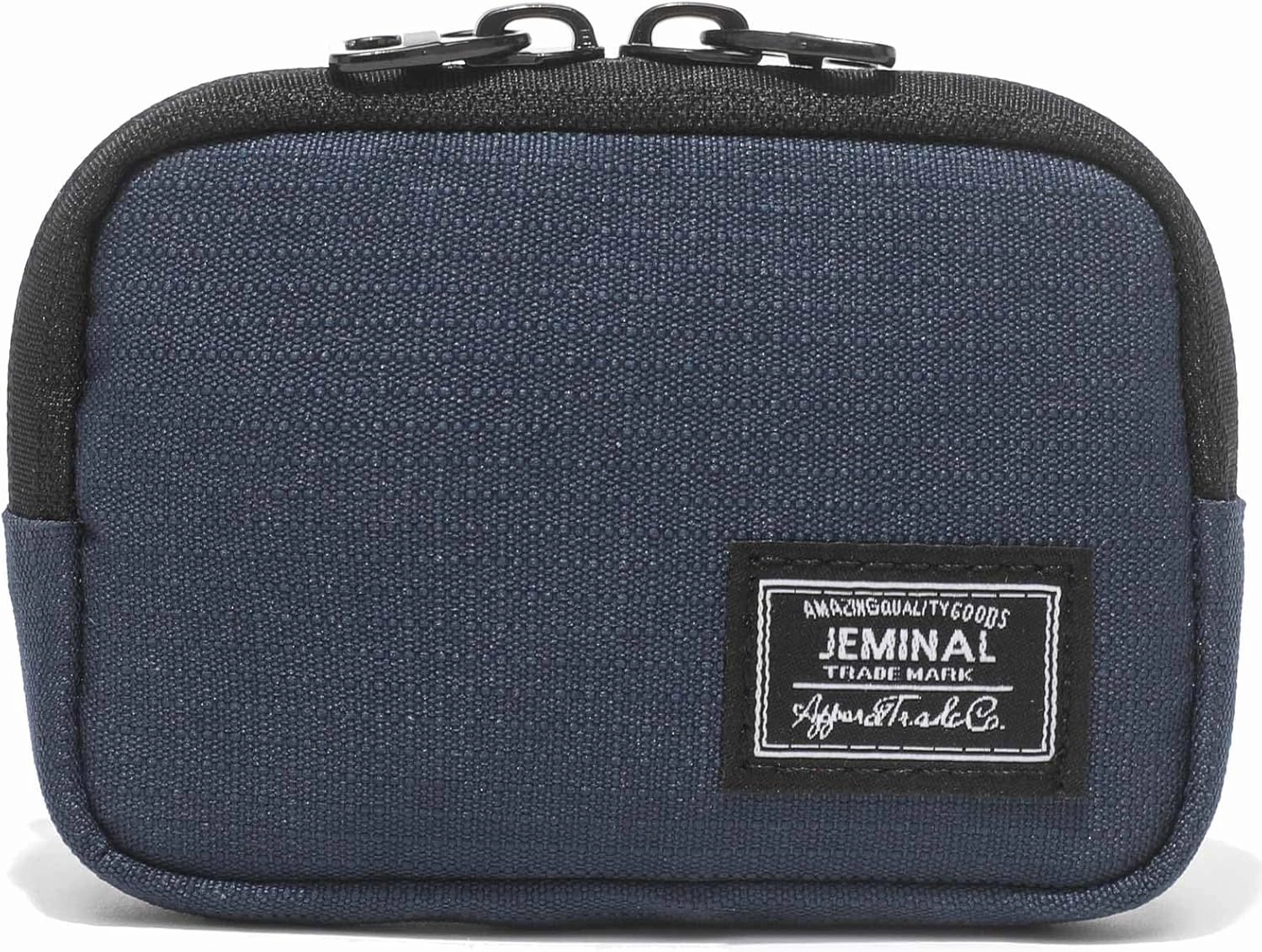 JEMINAL Lanyard Travel Little Coin Purse Pouch Fit for Men & Women & Boys & Girl: Change & Cards & Cash Dual Zip Travel Wallet with Keychain - Men's Detachable Nylon Essentials Change Pouch Purse