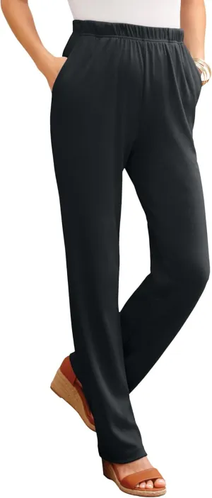 Jessica London Women's Plus Size Soft Ease Pant