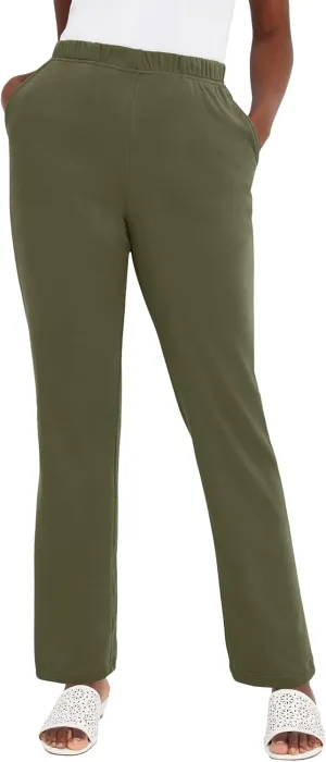 Jessica London Women's Plus Size Soft Ease Pant