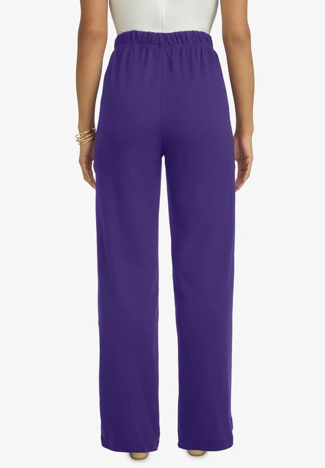Jessica London Women's Plus Size Soft Ease Wide Leg Pant