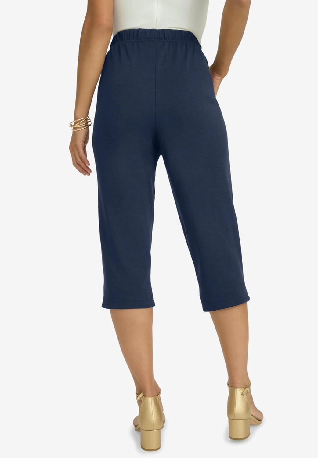Jessica London Women's Plus Size Soft Ease Capri