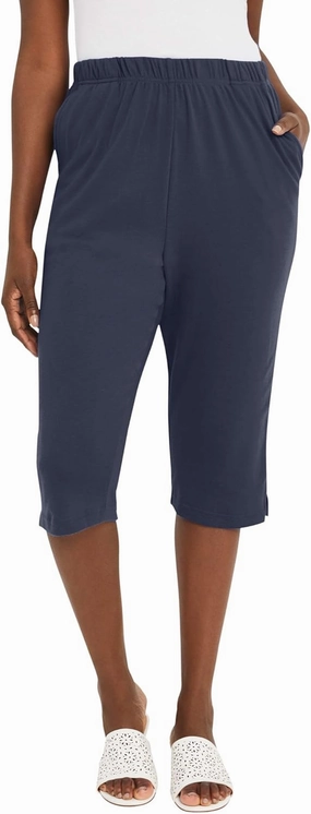 Jessica London Women's Plus Size Soft Ease Capri