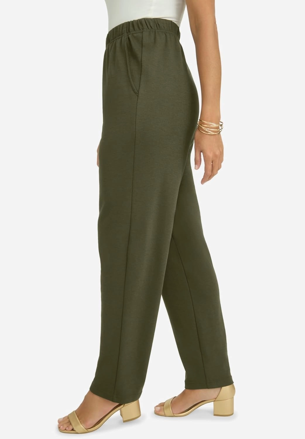 Jessica London Women's Plus Size Soft Ease Pant