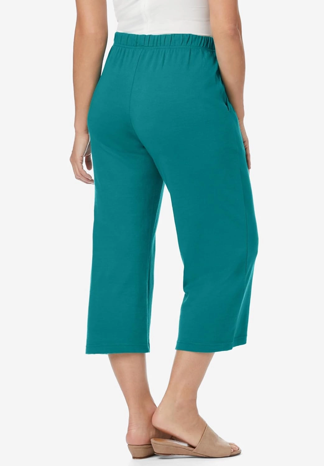 Jessica London Women's Plus Size Soft Ease Wide Crop