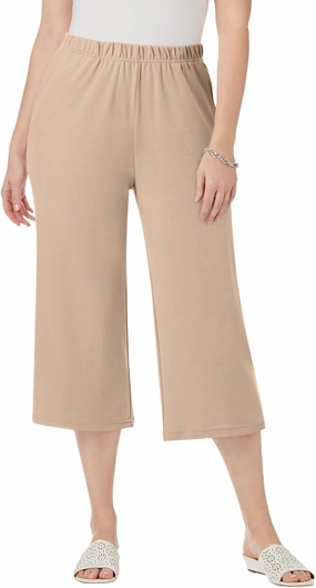 Jessica London Women's Plus Size Soft Ease Wide Crop