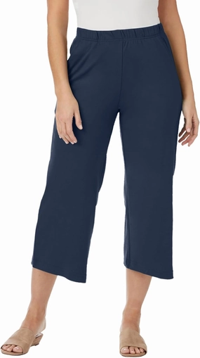 Jessica London Women's Plus Size Soft Ease Wide Crop
