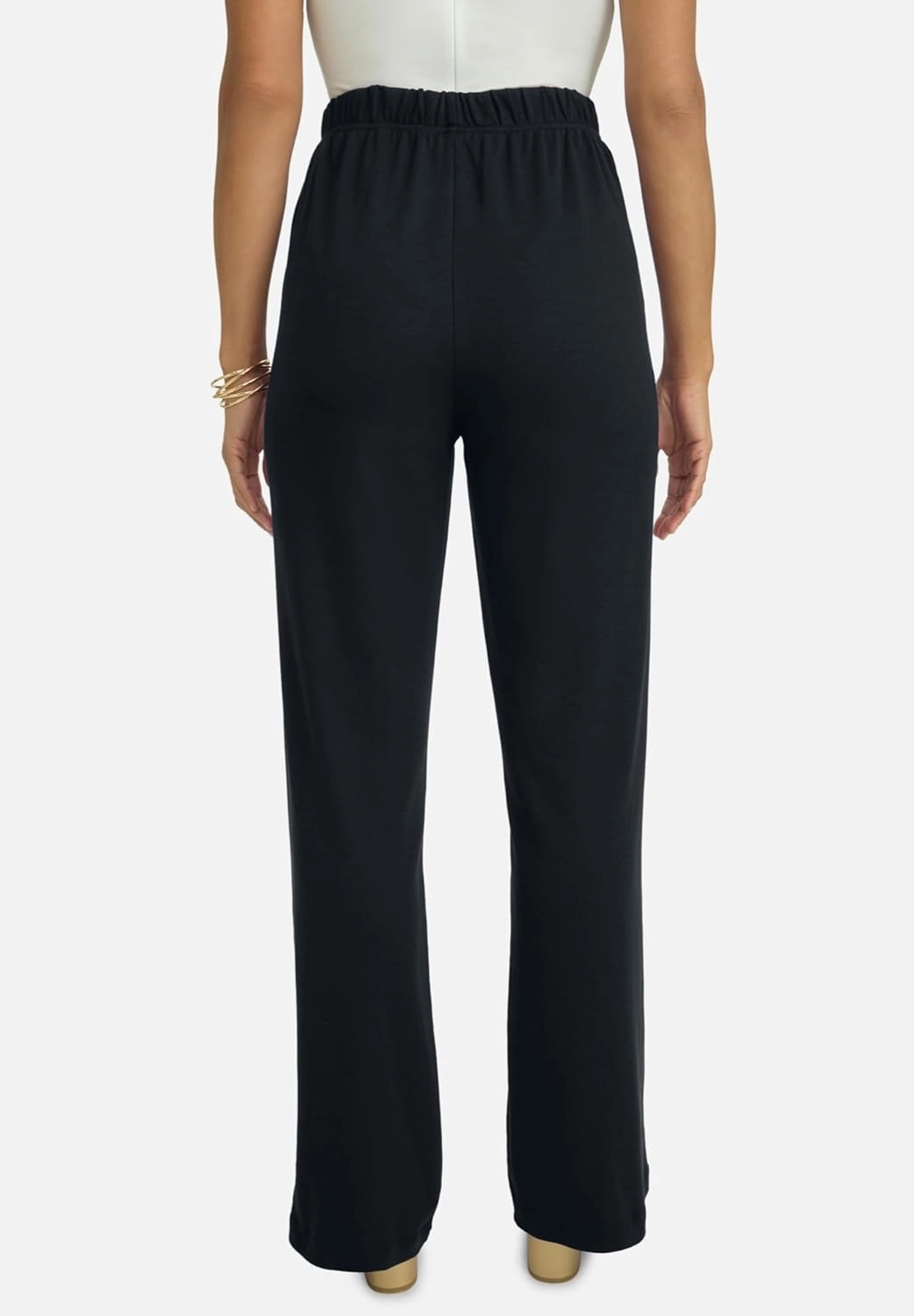 Jessica London Women's Plus Size Soft Ease Wide Leg Pant