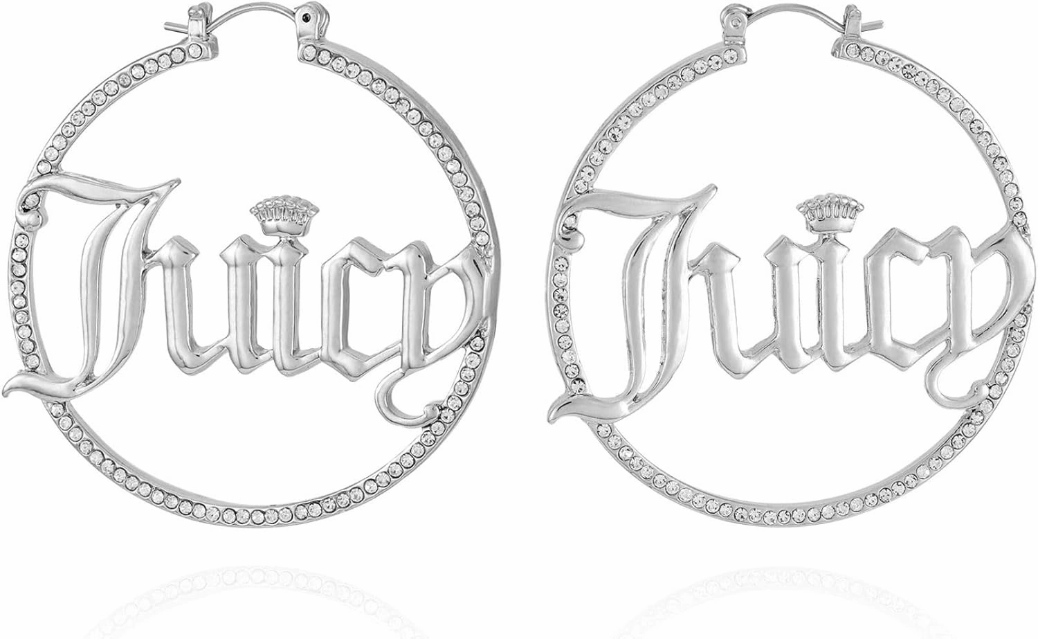 Juicy Couture Goldtone Signature Logo Hoop Earrings For Women