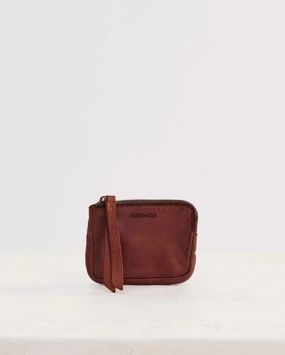 juju compact pouch - cognac
