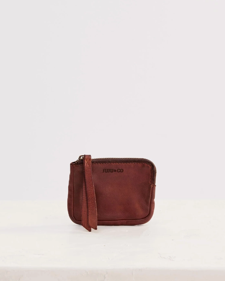 juju compact pouch - cognac
