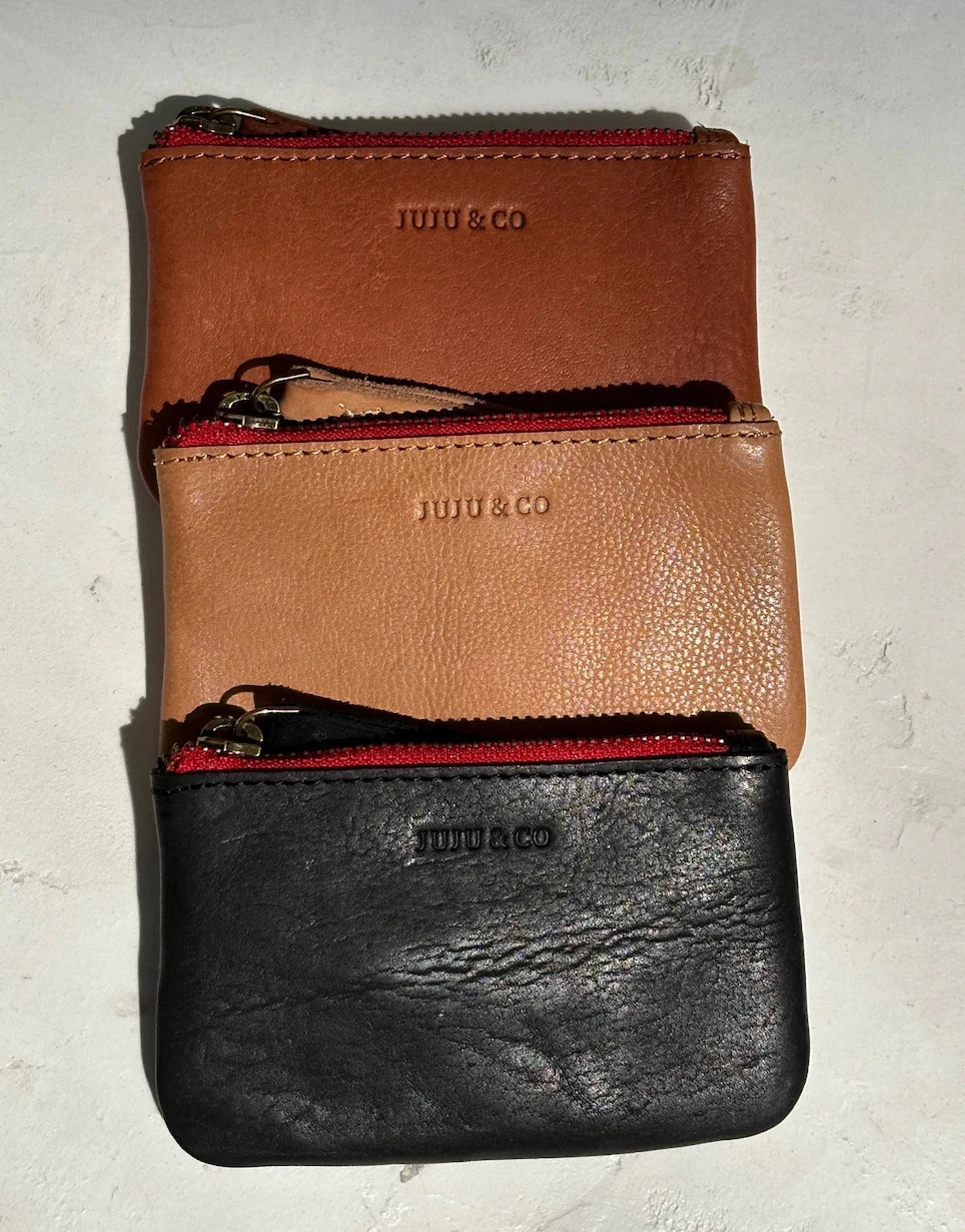 juju compact pouch - cognac