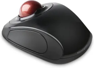 Kensington Orbit Wireless Trackball Mouse with Touch Scroll Ring (K72352US),Black