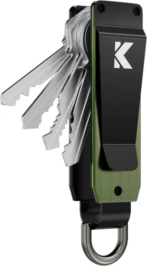 Key Organizer for Men Compact Key Holder Minimalist Key Case Metal Key Chain Key Holder for Keychain Secures 2-5 Keys