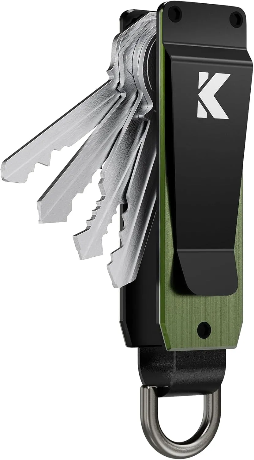 Key Organizer for Men Compact Key Holder Minimalist Key Case Metal Key Chain Key Holder for Keychain Secures 2-5 Keys