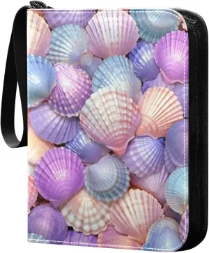 Kigai Colorful Shell Card Binder - 400 Pockets Card Holder with 50 Sleeves, Trading Card Album Folder for Boys Girls