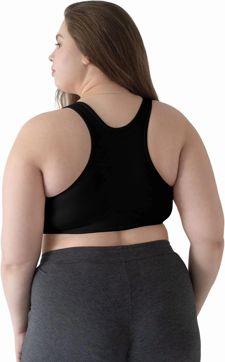 Kindred Bravely French Terry Nursing Bra for Breastfeeding and Sleep, Racerback Crossover, Soft and Stretchy Maternity Bra