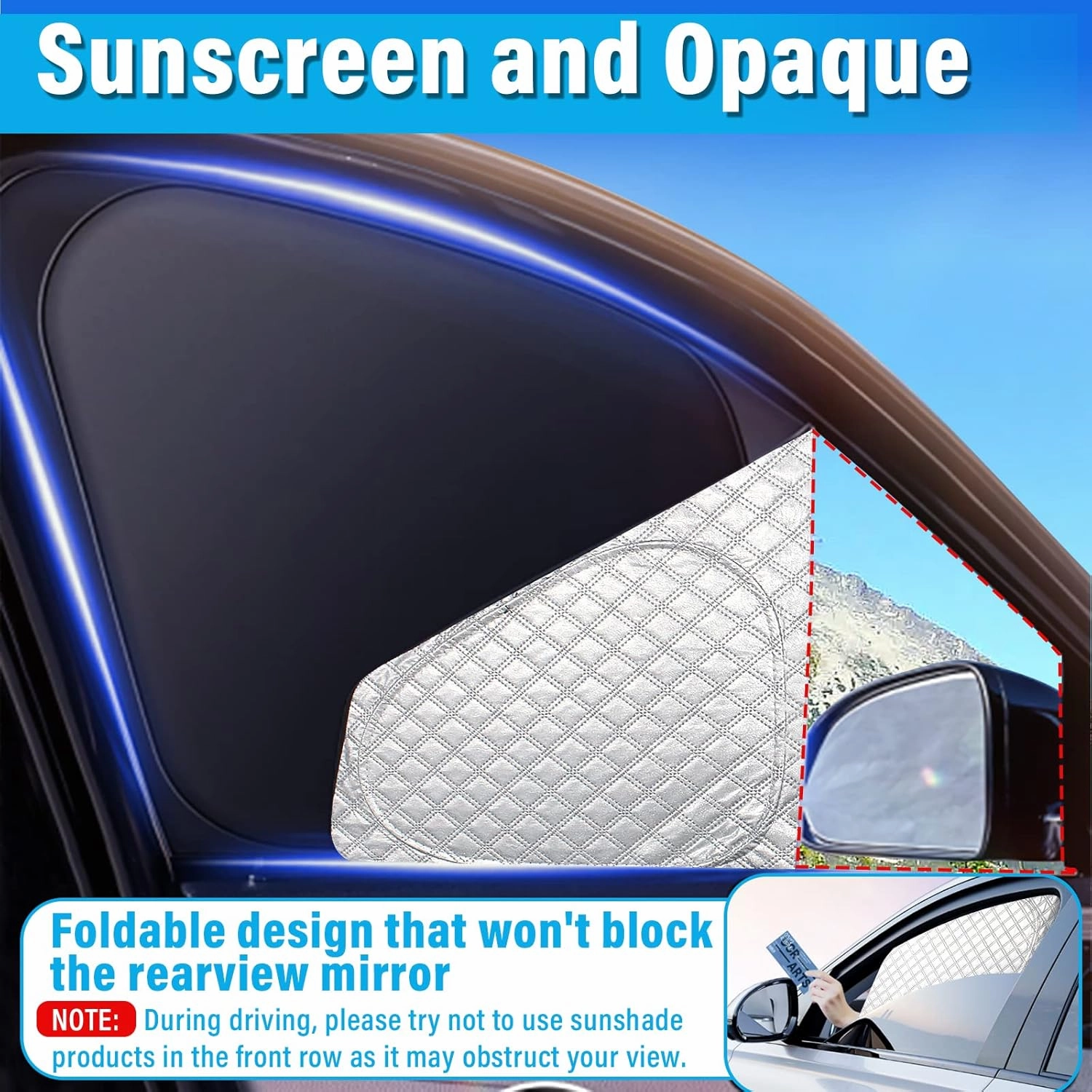 KMF Full Window Sun Shade Custom Fit for Hyundai Santa Cruz Accessories 2022-2025, Privacy Car Window Covers for Windshield & Rear, UV Block and Blackout for Camping/Baby