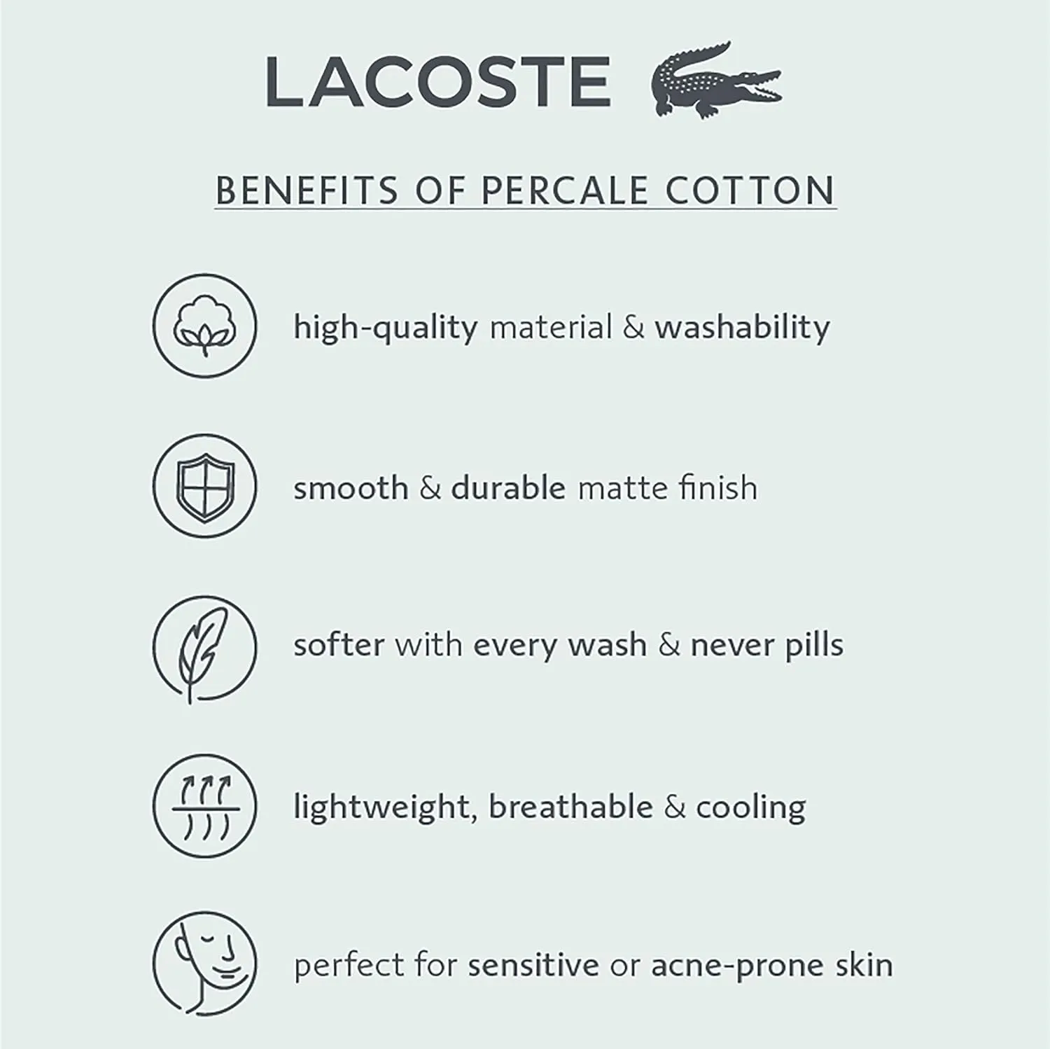 Lacoste 4-Piece Cotton Sheet Set, Slice, Baroque Rose, King