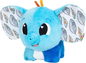 Lamaze Puffaboo Elephant Baby Toy - Soft Squeaky Elephant Toy with Crinkly Ears - Interactive Baby Toys for Sensory Play - Baby Sensory Toys Ages 3 Months and Up