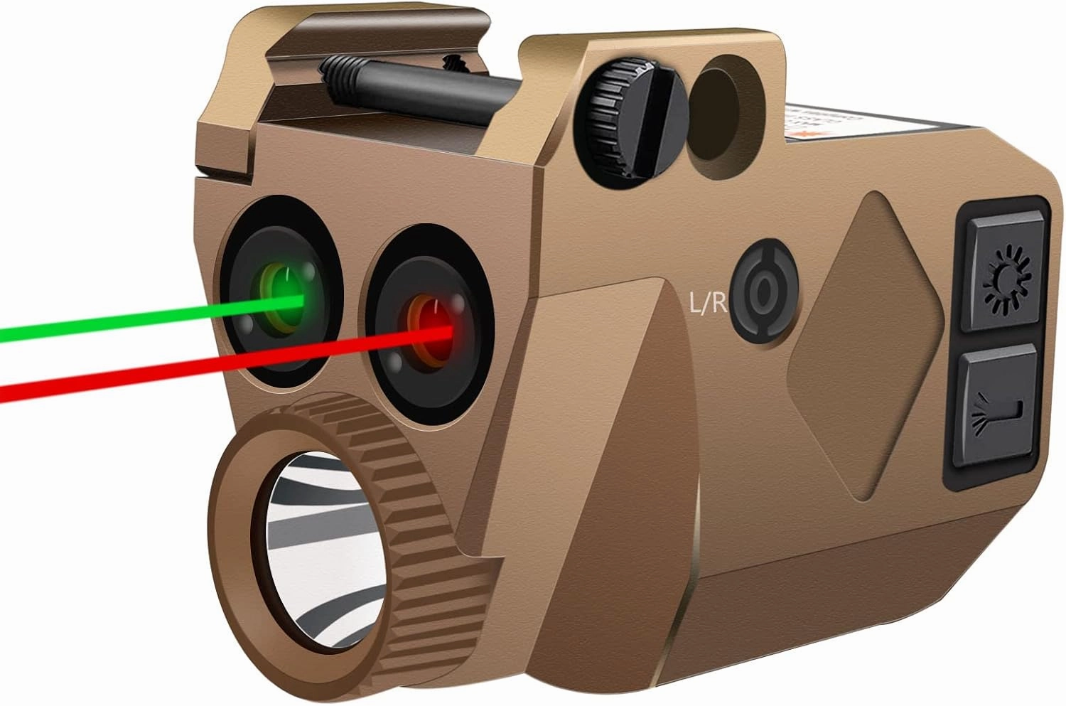 Laser Light Combo, 500 Lumens Red Green Sights With Weaponlight Tactical Strobe Handgun Lights