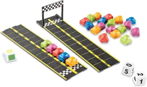 Learning Resources Mini Motor Math Activity Set, Homeschool, Includes Counting, Pattern, Addition and Subtraction Activities, 31 Pieces, Ages 4 