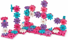 Learning Resources Gears! Gears! Gears! Deluxe Building Set Pink - 100 Pieces, Ages 3  STEM Toys, Gears for Kids, Preschool Building Sets